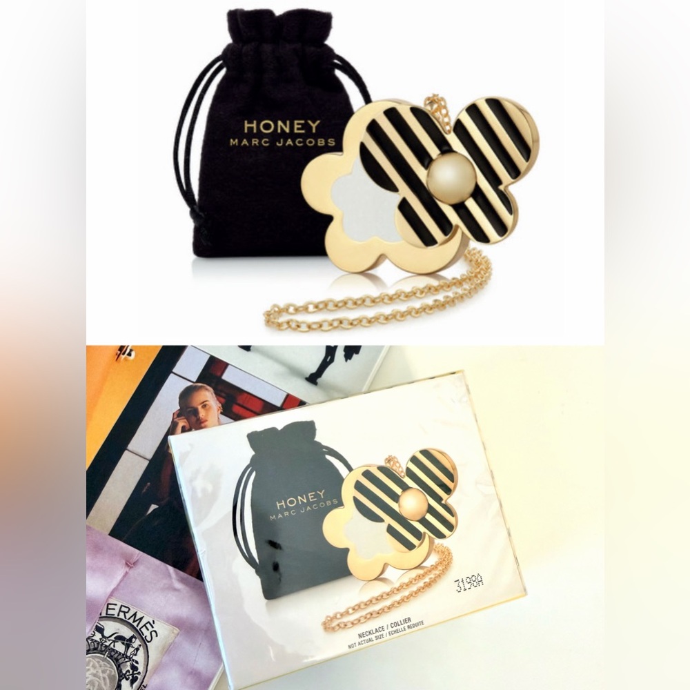 Limited Edition Discontinued Marc Jacobs Honey Solid Scent Necklace